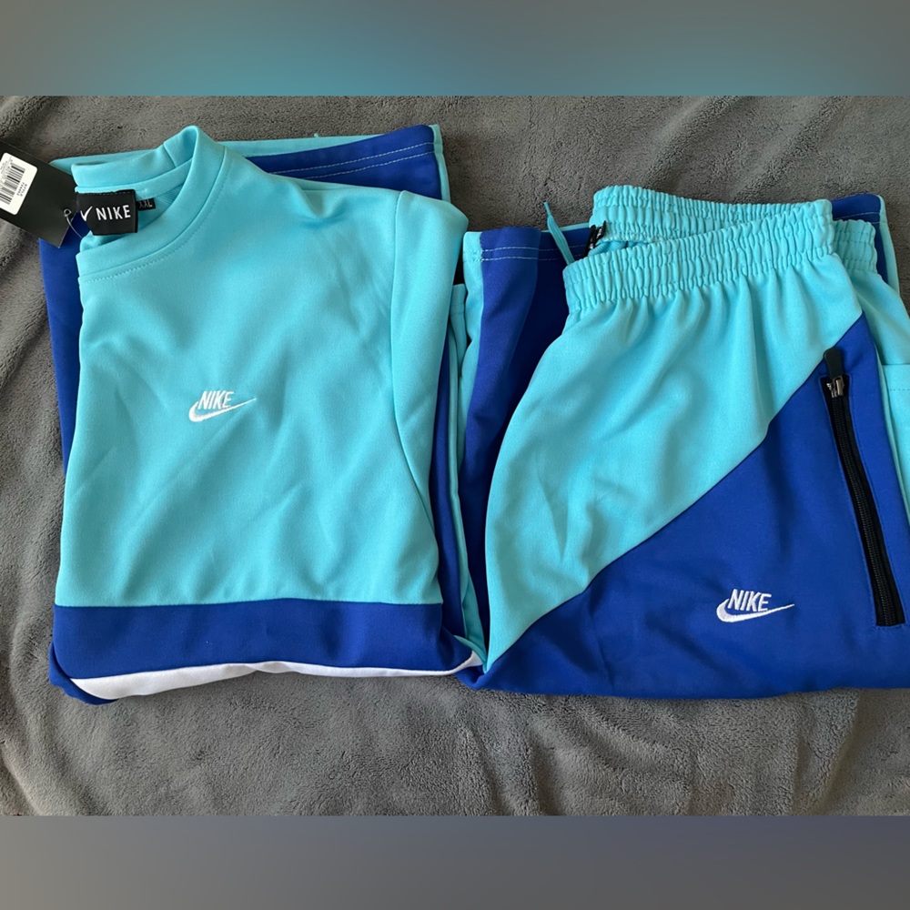 Nike Combo Shirt & Pant Blue Plus Size 2XL